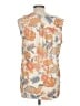 ANTIBES BLANC 100% Polyester Ivory Sleeveless Blouse Size M - photo 2