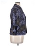Studio 1 100% Polyester Animal Print Blue 3/4 Sleeve Blouse Size 14 (petite) - photo 4