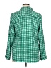 Ann Taylor Houndstooth Green 3/4 Sleeve Blouse Size XL - photo 2