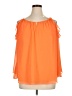 Kaari Blue 100% Polyester Orange Sleeveless Blouse Size XL - photo 1