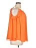 Kaari Blue 100% Polyester Orange Sleeveless Blouse Size XL - photo 4