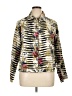 Keren Hart 100% Polyester Print Gold Long Sleeve Blouse Size XL - photo 1