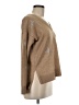 Knox Rose 100% Recycled Polyester Stars Tan Pullover Sweater Size M - photo 4