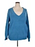 Shein Curve 100% Acrylic Blue Pullover Sweater Size 2X - photo 1