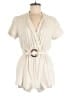 Louna Solid Ivory Romper Size M - photo 1