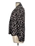 Three Eighty Two Animal Print Black Brown Long Sleeve Blouse Size L - photo 5