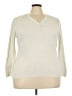 Faded Glory 100% Cotton Ivory Pullover Sweater Size 3X - photo 1