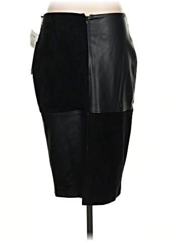 Ivanka Trump Faux Leather Skirt (view 2)