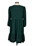 Sandra Darren Solid Green Casual Dress Size S - photo 2