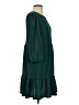 Sandra Darren Solid Green Casual Dress Size S - photo 4