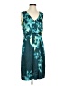 Tahari Tie-dye Teal Green Casual Dress Size P (petite) - photo 1