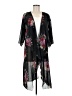 Lularoe 100% Polyester Black Kimono Size M - photo 1
