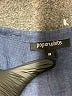 PaperWhite 100% Linen Blue 3/4 Sleeve Button-Down Shirt Size 8 - photo 4