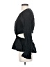 Something Navy Black Long Sleeve Blouse Size S - photo 5