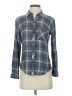 Rails 100% Rayon Plaid Blue Long Sleeve Button-Down Shirt Size XS - photo 1