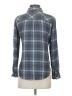 Rails 100% Rayon Plaid Blue Long Sleeve Button-Down Shirt Size XS - photo 2
