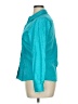Foxcroft 100% Cotton Polka Dots Teal Blue Long Sleeve Blouse Size 14 (petite) - photo 5