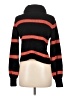 Wild Fable 100% Polyester Stripes Black Turtleneck Sweater Size M - photo 2