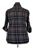 Matchstick 100% Cotton Plaid Black 3/4 Sleeve Button-Down Shirt Size XXL - photo 2