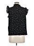 Unbranded 100% Polyester Polka Dots Black Short Sleeve Blouse Size M - photo 2