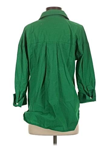 Zara 3/4 Sleeve Button-Down Shirt (view 2)