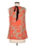 Ann Taylor LOFT 100% Polyester Orange Sleeveless Blouse Size M - photo 2