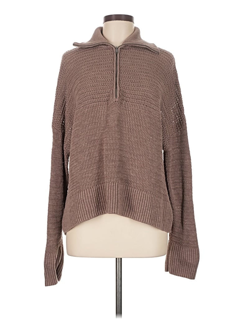 Pre-owned Faherty Pullover Sweater In Brown