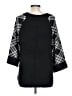Hampshire Studio 100% Acrylic Argyle Black Poncho Size L - photo 2