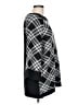 Hampshire Studio 100% Acrylic Argyle Black Poncho Size L - photo 4