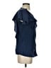 Kim Rogers Blue Short Sleeve Blouse Size S (petite) - photo 4