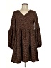 Unbranded Animal Print Brown Casual Dress Size M - photo 1