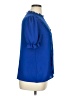 Shein 100% Polyester Blue Short Sleeve Blouse Size 14 - photo 4