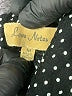 Love Notes 100% Rayon Polka Dots Black Short Sleeve Blouse Size M - photo 7