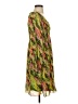 Sunny Leigh 100% Polyester Print Green Casual Dress Size S - photo 4