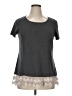 AB Studio Gray Short Sleeve T-Shirt Size XL - photo 1