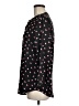 Maison Jules 100% Polyester Hearts Black Long Sleeve Blouse Size M - photo 5