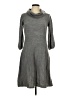 I.N. Studio 100% Acrylic Gray Casual Dress Size L - photo 1