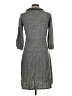 I.N. Studio 100% Acrylic Gray Casual Dress Size L - photo 2