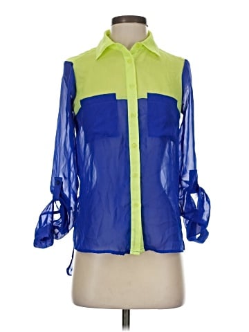 Material Girl 3/4 Sleeve Blouse (view 1)