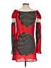 Judith March 100% Polyester Graphic Red Cocktail Dress Size S - photo 2