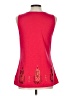 Fossil 100% Polyester Red Tank Top Size L - photo 2