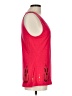 Fossil 100% Polyester Red Tank Top Size L - photo 4
