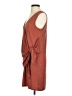Drew Solid Brown Casual Dress Size S - photo 5