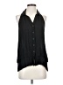 Maeve 100% Rayon Black Sleeveless Button-Down Shirt Size 2 - photo 1