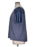AGB Solid Blue Short Sleeve Top Size 1X - photo 5