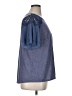 AGB Solid Blue Short Sleeve Top Size 1X - photo 4
