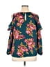 Live 4 Truth 100% Polyester Teal 3/4 Sleeve Blouse Size XL - photo 2