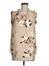 Assorted Brands 100% Polyester Tan Ivory Sleeveless Blouse Size M (estimated) - photo 1