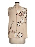 Assorted Brands 100% Polyester Tan Ivory Sleeveless Blouse Size M (estimated) - photo 2