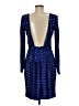 Line & Dot 100% Polyester Blue Cocktail Dress Size M - photo 2